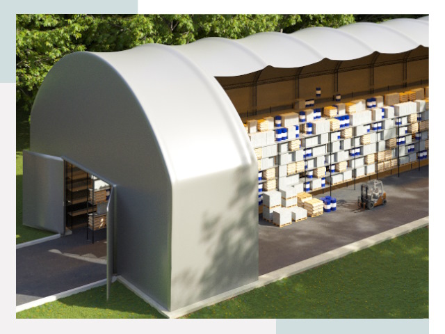 Тентовые ангары в Шелехове