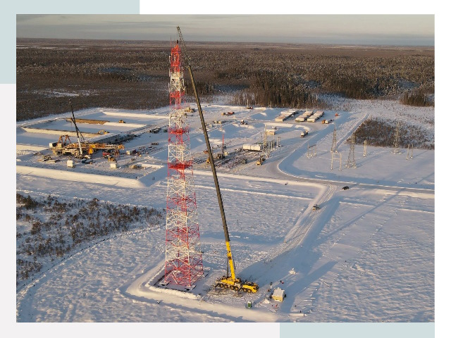 Мачты связи в Шелехове