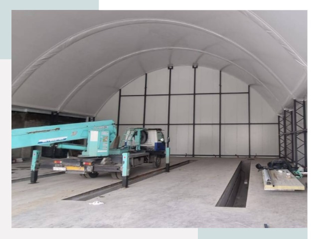 Внутреннее оснащение ангаров в Шелехове