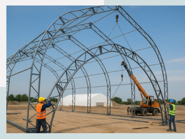 Монтаж ангаров в Шелехове от 643 руб. - Надежно и быстро